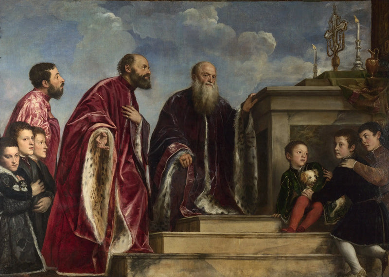 Familjeporträtt av Vendramin - Titian
