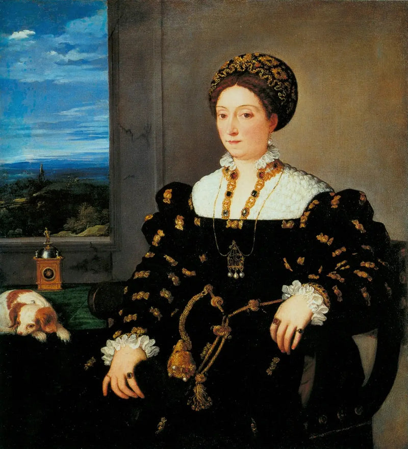 Porträtt av Eleonora Gonzaga della Rovere - Titian