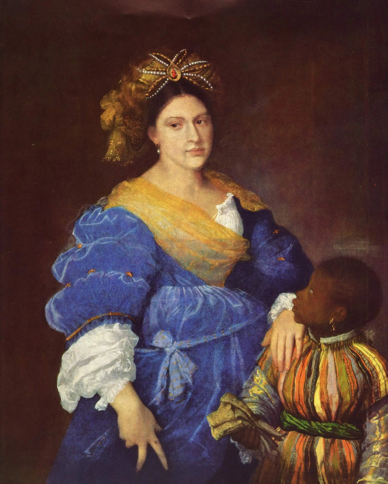 Porträtt av Laura Dianti - Titian