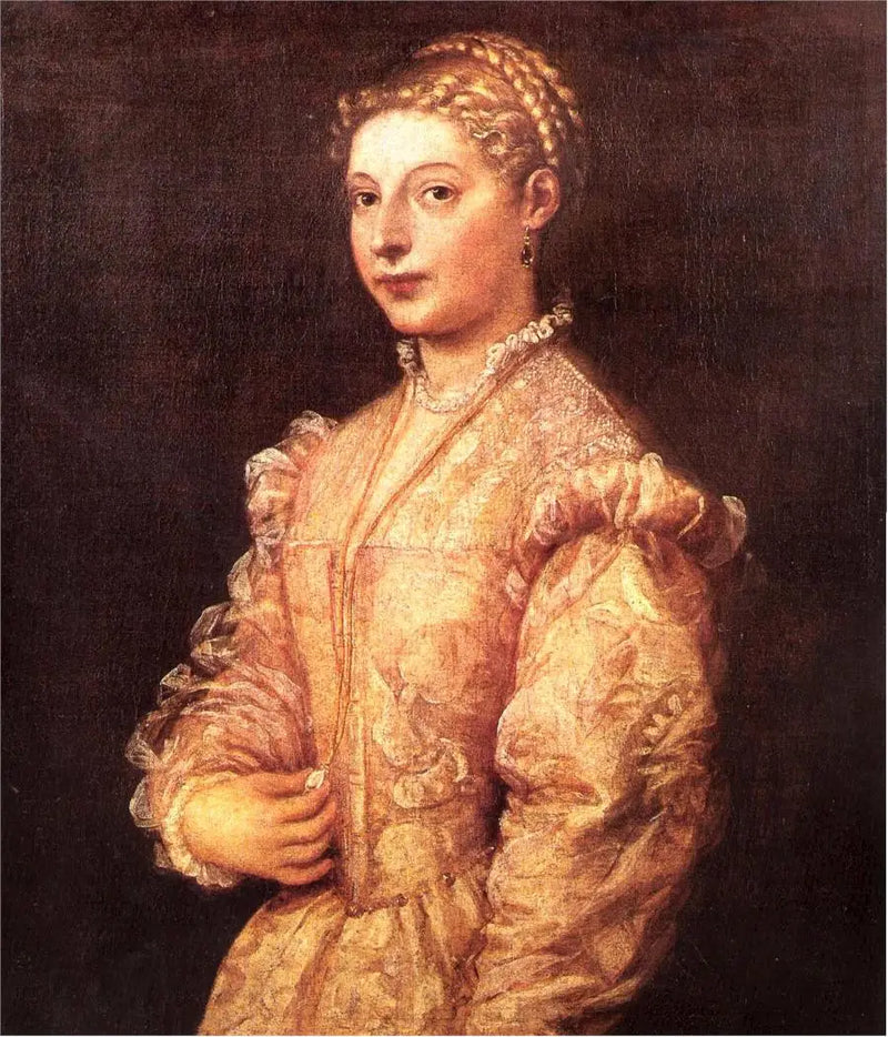 Porträtt av Lavinia Vecellio - Titian
