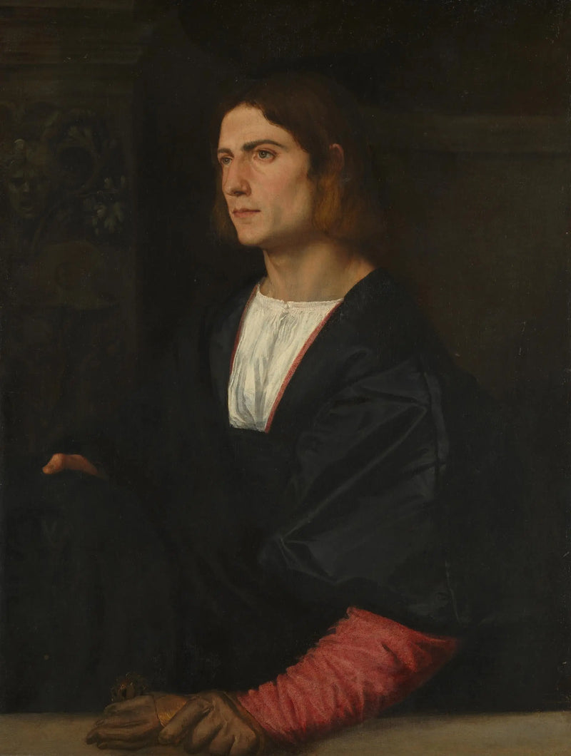 Porträtt av en ung man - Titian