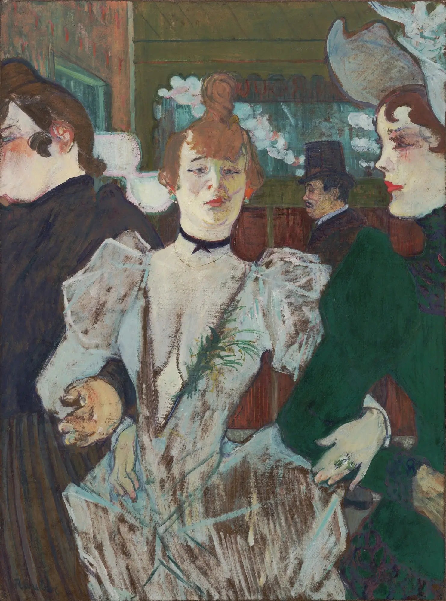 Reproduction du tableau « La Goulue entrant au Moulin-Rouge - Henri de Toulouse-Lautrec » par Alpha Reproduction en peinture à l’huile