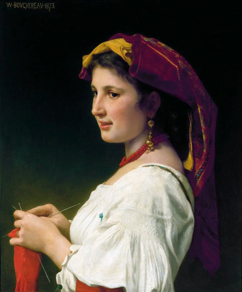 Stickerska - Bouguereau