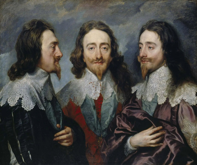 Karl I (i tre positioner) - Antoine van Dyck