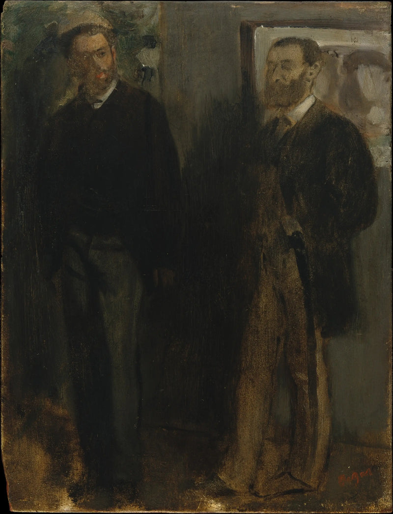 Två män - Edgar Degas