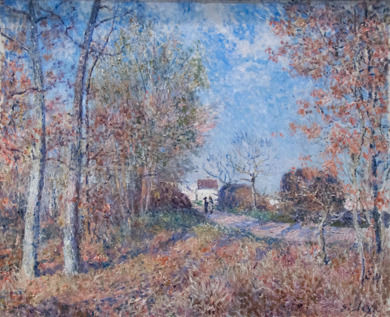 Ett hörn av trä vid Sablons - Alfred Sisley