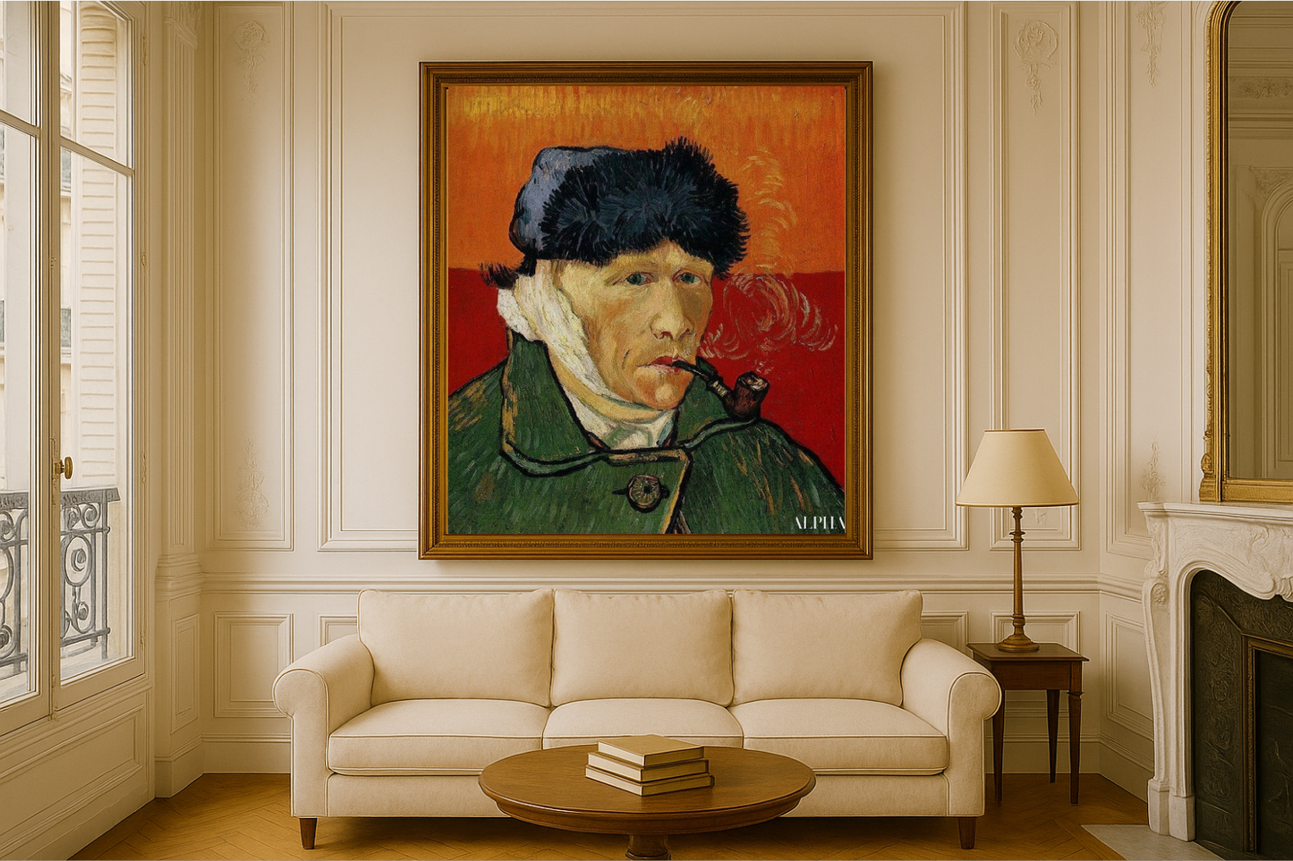 🖼️ Självporträtt med förband på örat och pipa – Vincent van Gogh (1889)