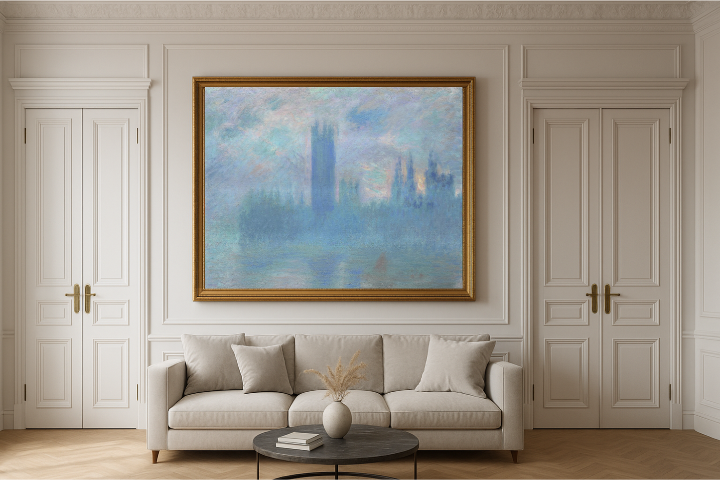 Utan titel, kallad Londons parlament (W 1600) - Claude Monet
