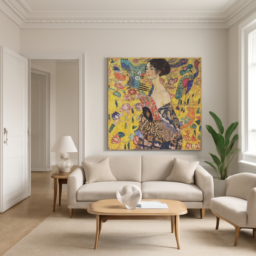 🎨 Damen med solfjädern – Gustav Klimt (1917–1918)