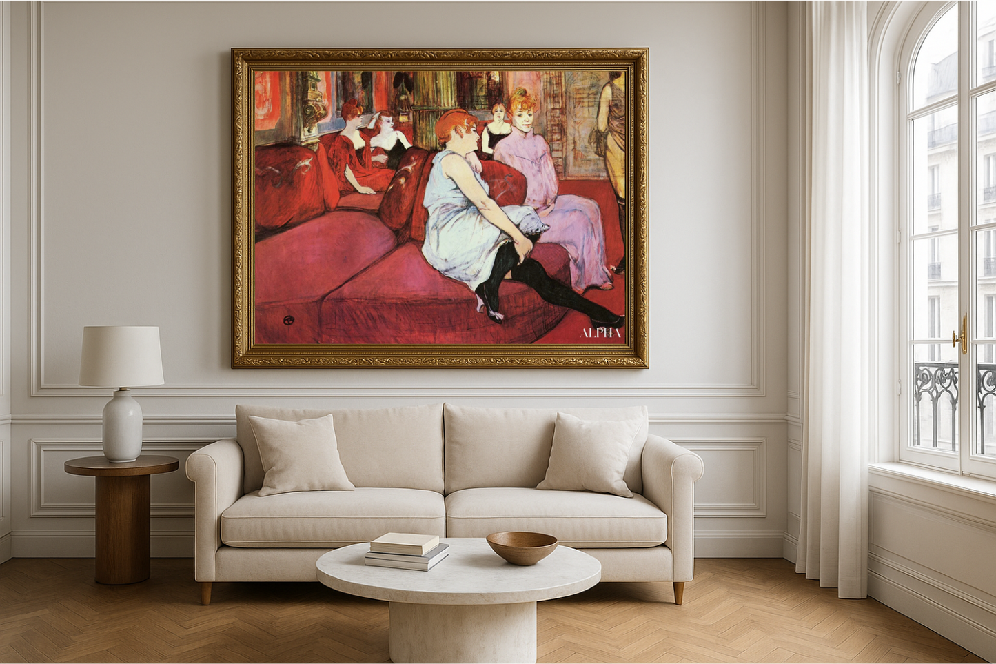 Salon de la rue des Moulins - Toulouse Lautrec