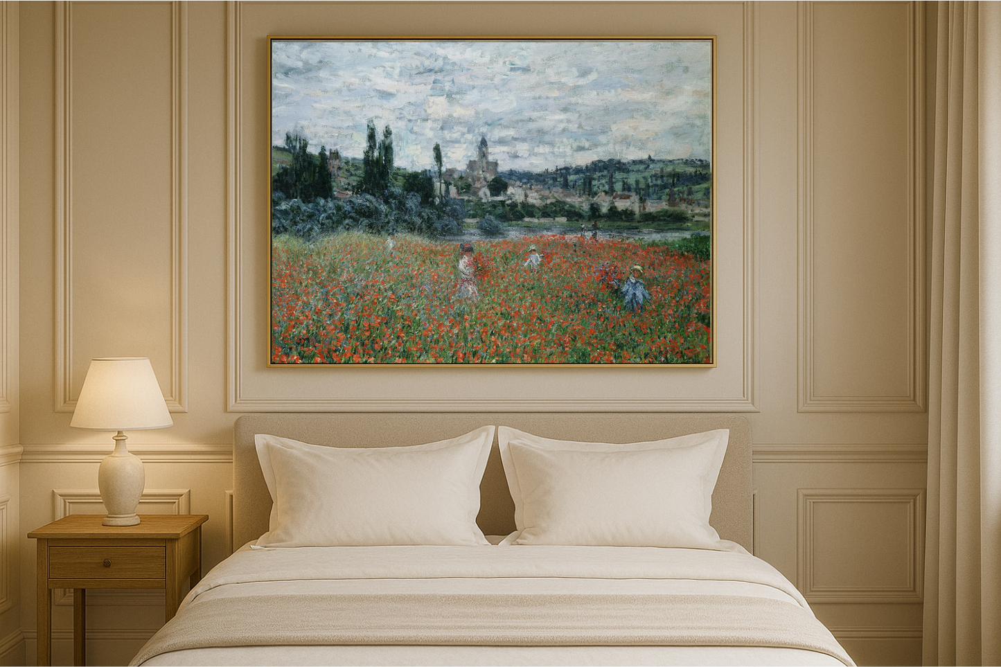 🌺 Vallmofält nära Vétheuil – Claude Monet (cirka 1879)