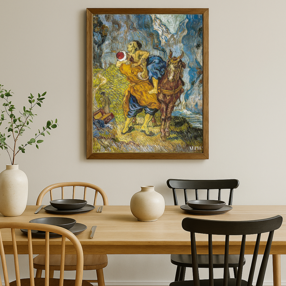 🤝 Den barmhärtige samariten (efter Delacroix) – Vincent van Gogh (1890)