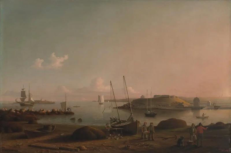 Utsikt över Gloucesterhamnen - Fitz Henry Lane