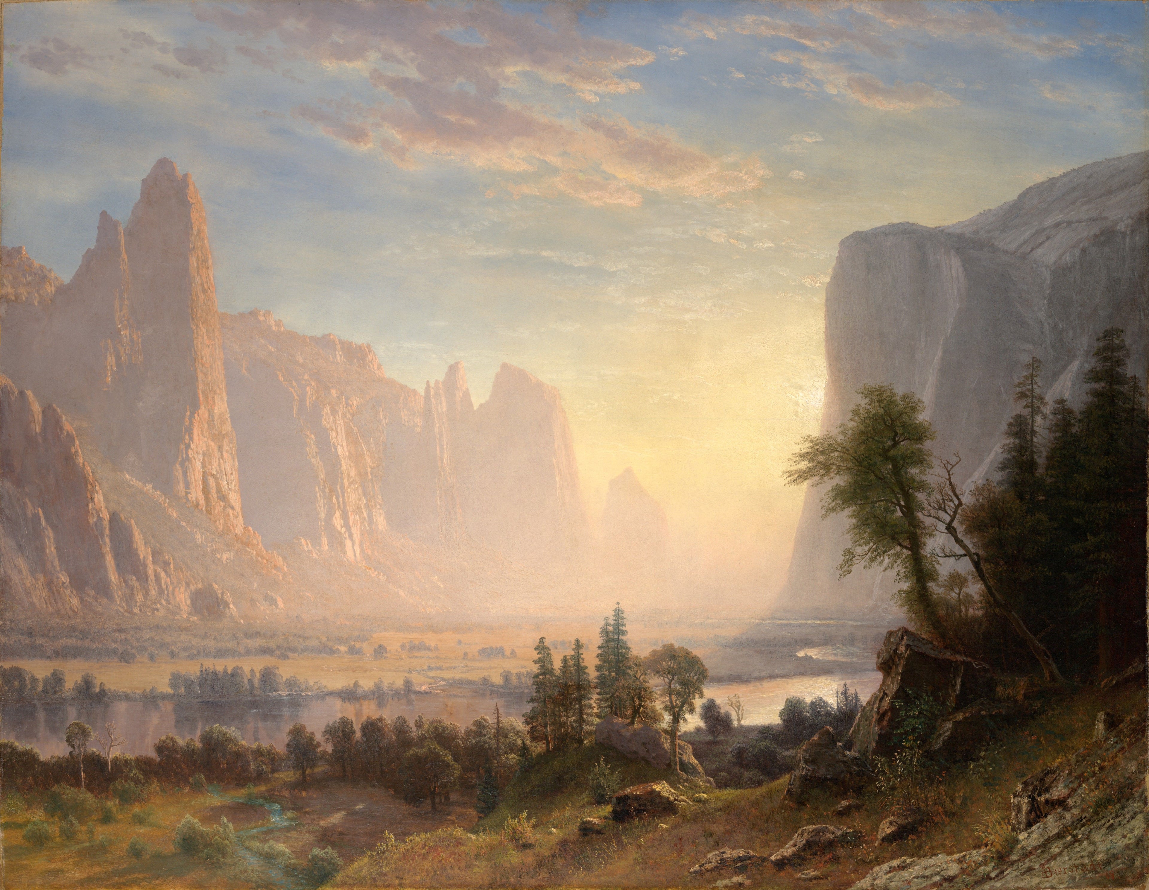 Vallée du Yosemite - Albert Bierstadt