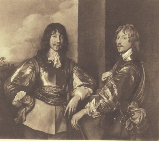 Double portrait de Mountjoy Blount, 1er comte de Newport (-1666) et de George, Lord Goring (1608-1657) - Antoine van Dyck
