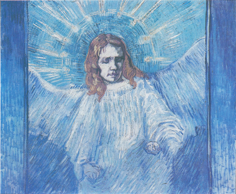 Halvfigur av ängel (efter Rembrandt) - Vincent van Gogh