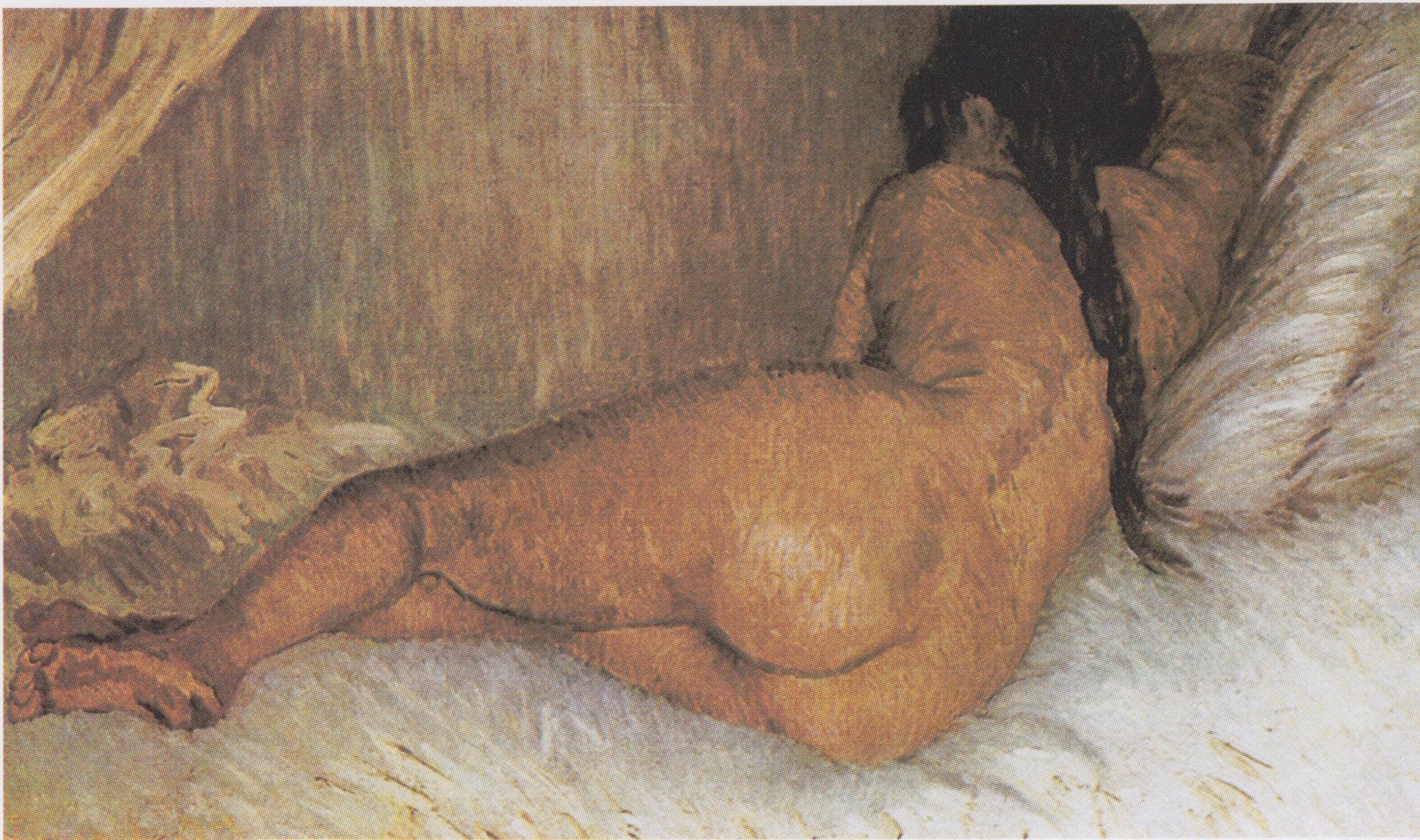 Naken kvinna liggande, sedd bakifrån - Vincent van Gogh