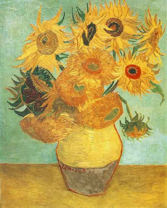 Vas med femton solrosor - Van Gogh