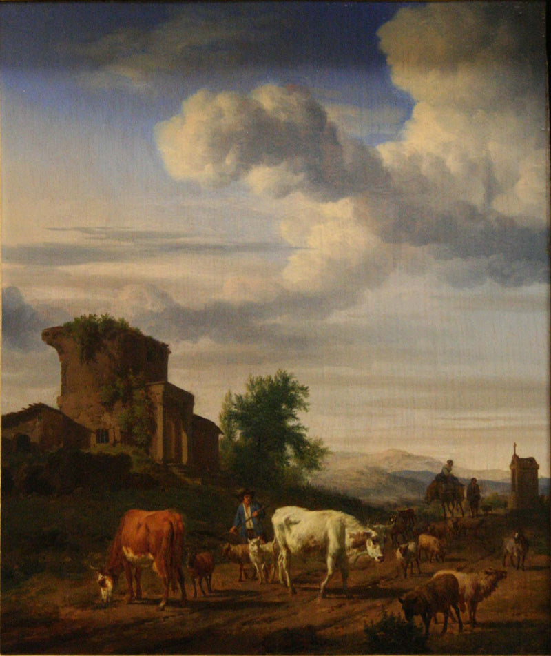 Paysage avec ruines. - Adriaen van de Velde