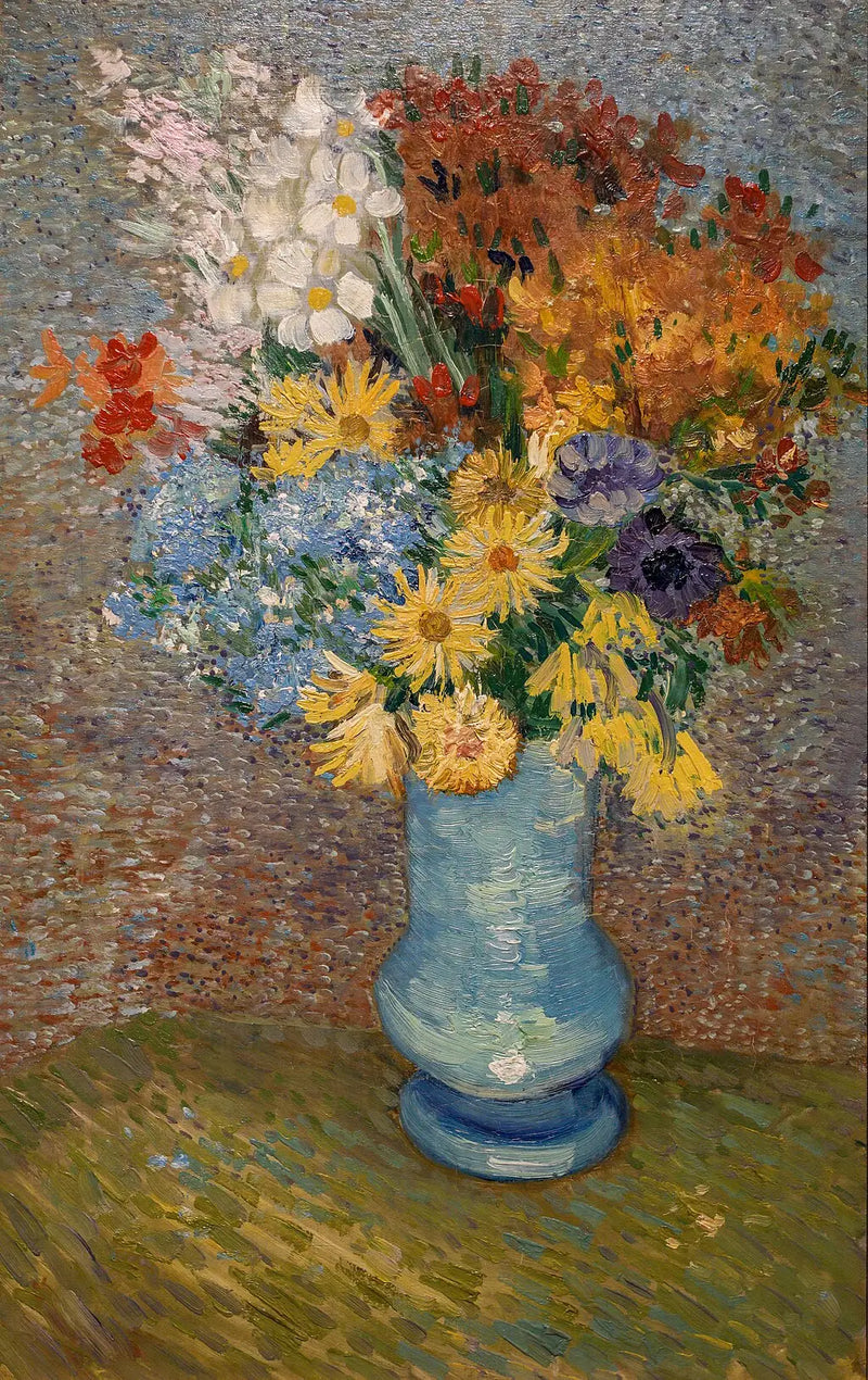 Vas med prästkragar och anemoner - Vincent van Gogh