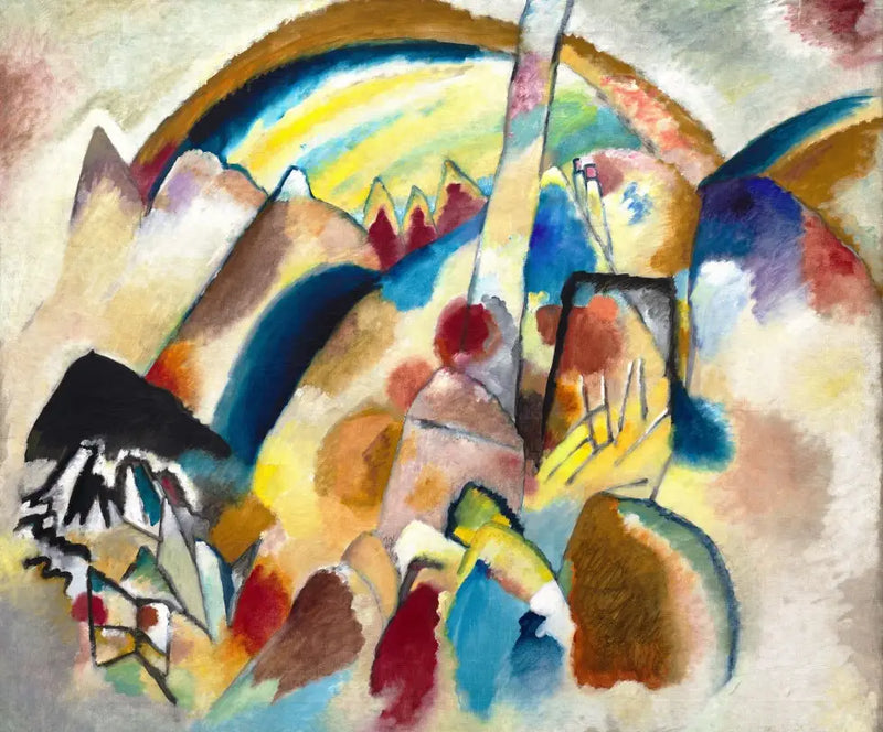 Landskap med röda fläckar, nr 2 - Vassily Kandinsky