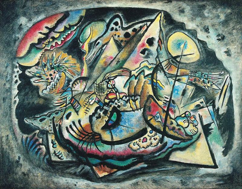 Grå oval - Vassily Kandinsky