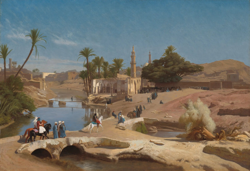 Utsikt över Médinet El-Fayoum - Jean-Léon Gérôme