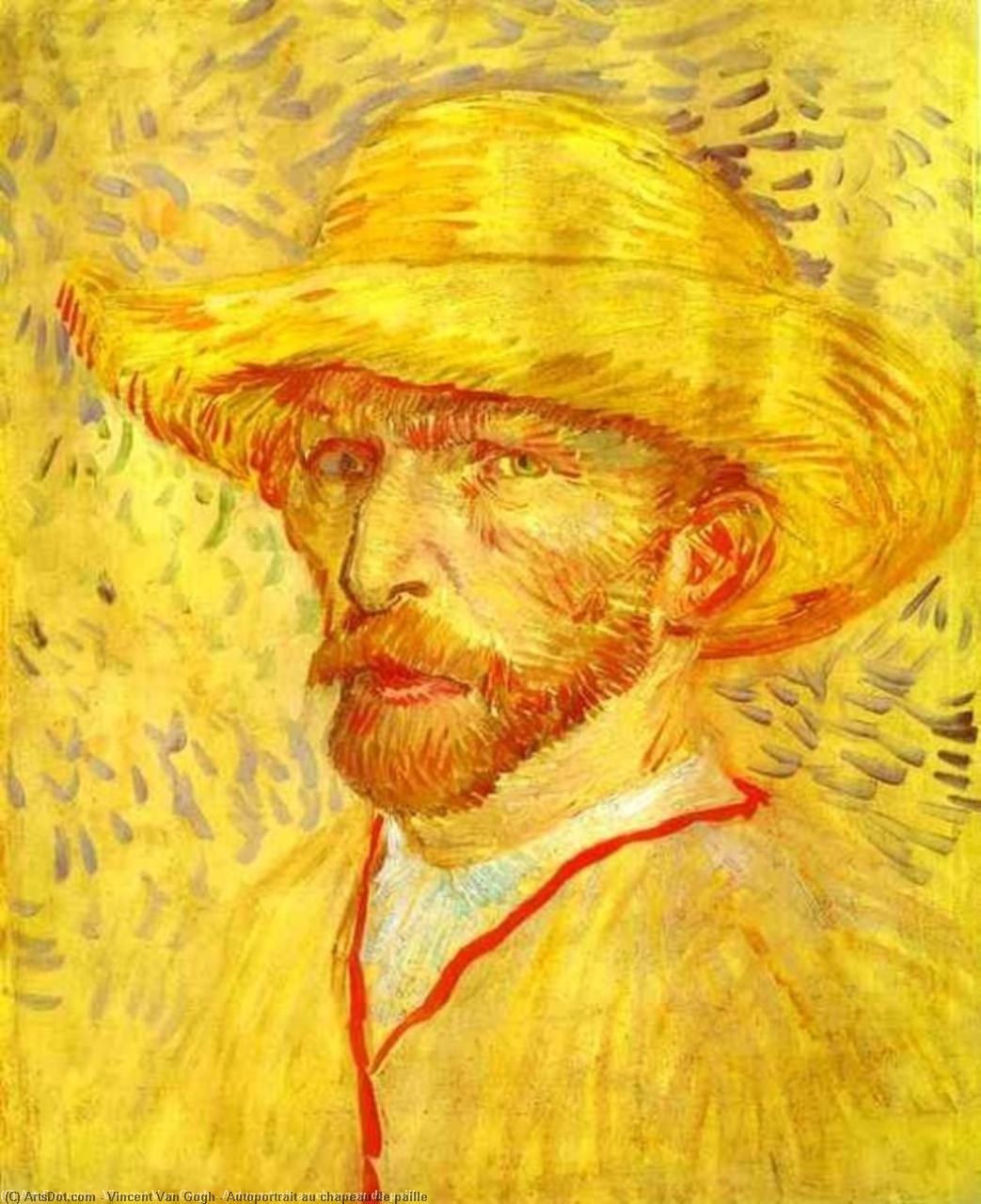 Självporträtt med halmhatt – Vincent van Gogh (1887)