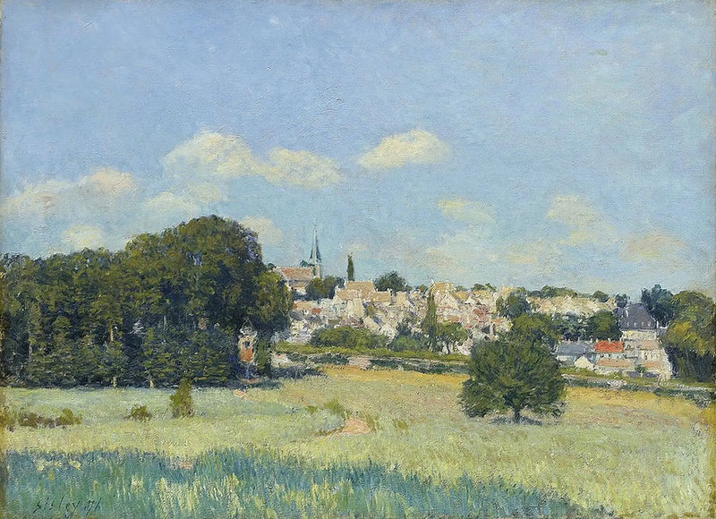 Utsikt över Marly-le-Roi under solen - Alfred Sisley