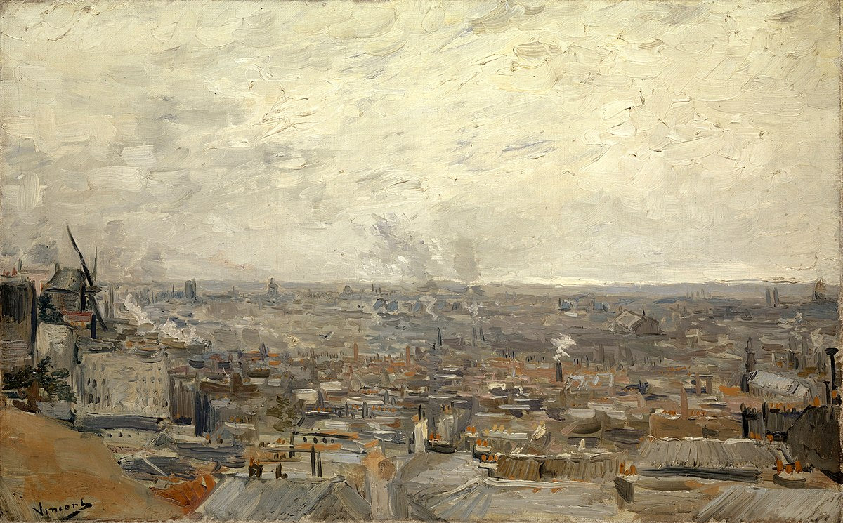 🏙️ Utsikt över Paris från Montmartre – Vincent van Gogh (1886)