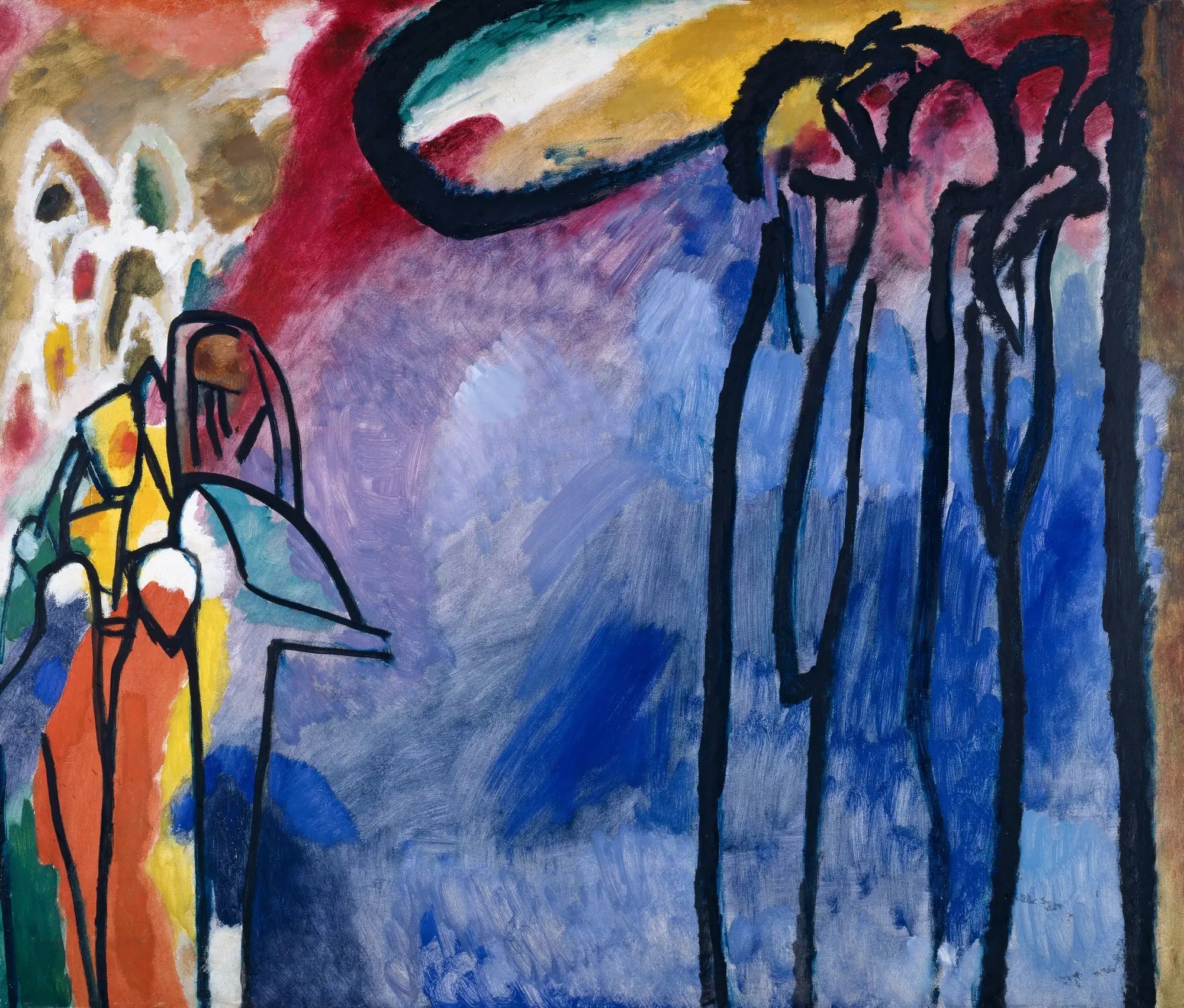 Reproduction du tableau « Improvisation 19 - Vassily Kandinsky » par Alpha Reproduction en peinture à l’huile