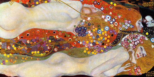🐍✨ Vattensnokar – Gustav Klimt (ca 1904–1907)