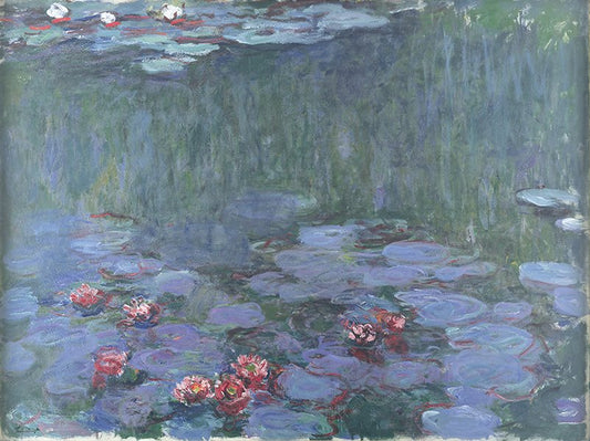 💠 Näckrosor med djupa reflektioner – Claude Monet (cirka 1914–1917)