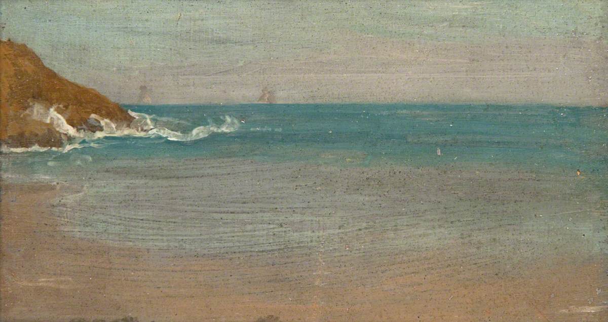 Reproduction du tableau « Falaises et brisants - James Abbott McNeill Whistler » par Alpha Reproduction en peinture à l’huile