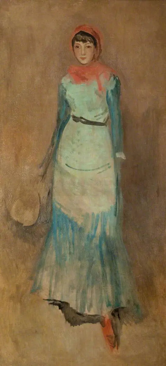 Harmoni i korall och blått: Miss Finch - James Abbott McNeill Whistler