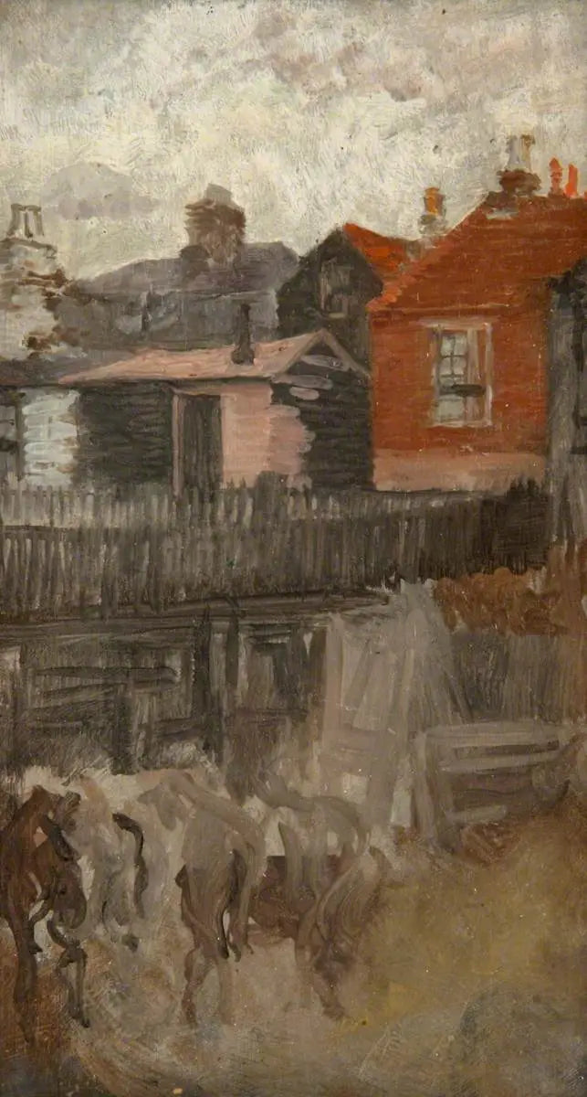 Det lilla röda huset omkring 1881 - James Abbott McNeill Whistler