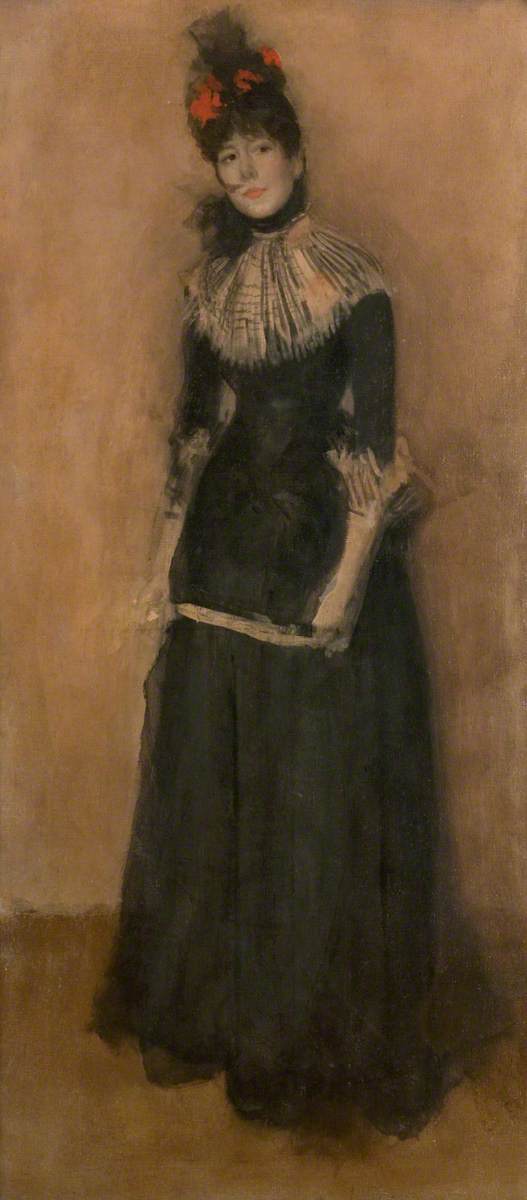 Reproduction du tableau « Rose et argent : La jolie mutine - James Abbott McNeill Whistler » par Alpha Reproduction en peinture à l’huile