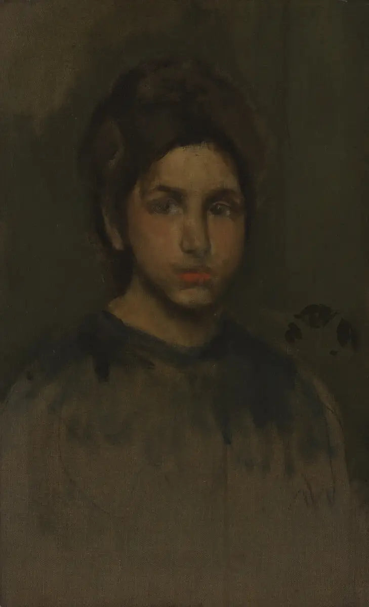 Reproduction du tableau « La fille du concierge - James Abbott McNeill Whistler » par Alpha Reproduction en peinture à l’huile