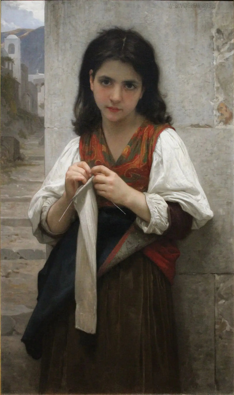 Stickerska - Bouguereau
