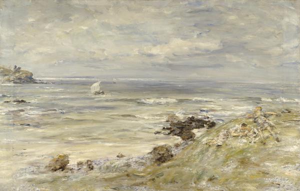 L’Arrivée de saint Colomba, William McTaggart, 1895, peinture à l’huile