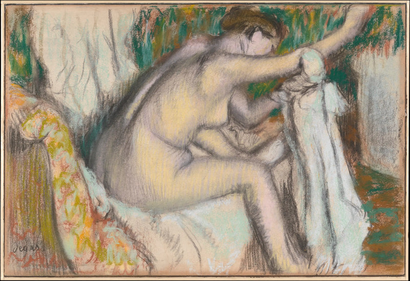 Kvinna som torkar sin arm - Edgar Degas