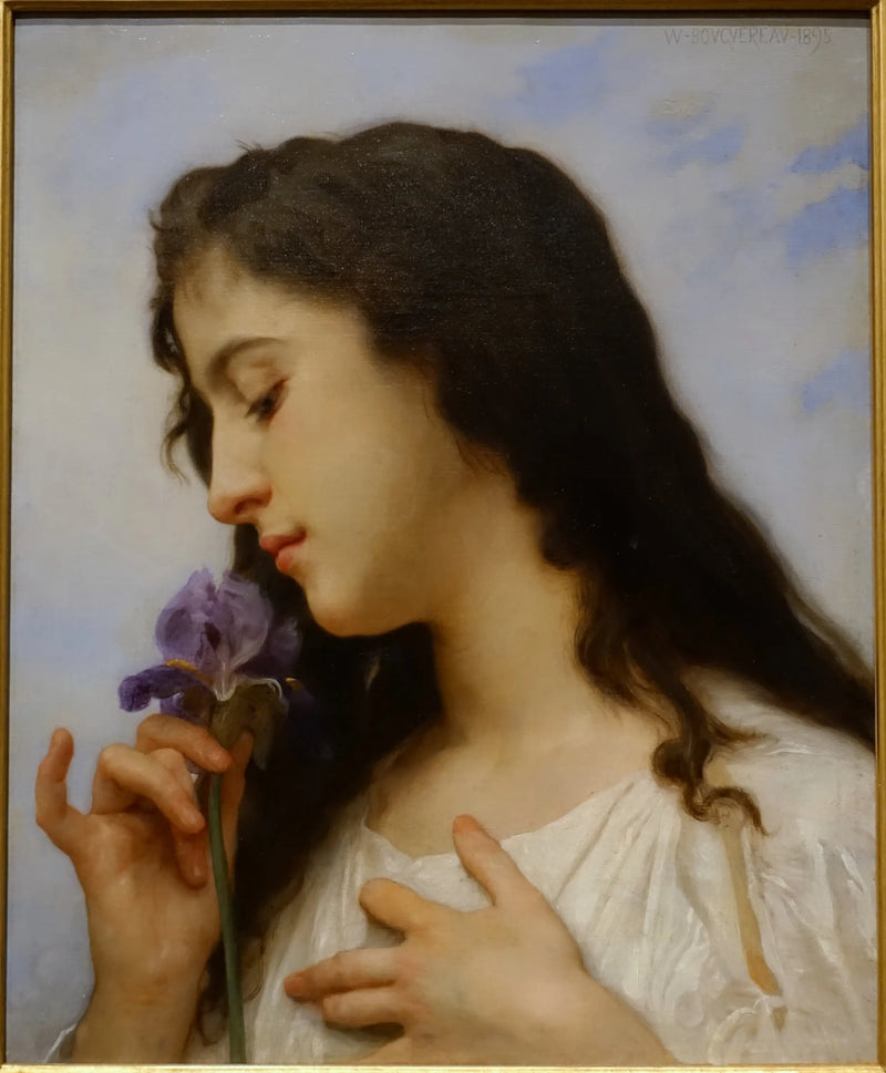 Kvinna med iris - Bouguereau