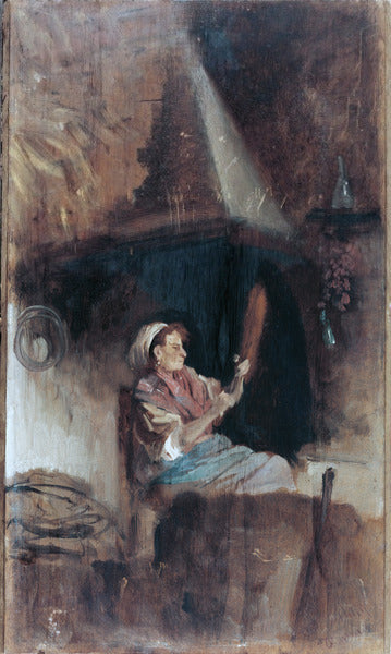 Bredvid eldstaden - Giuseppe De Nittis