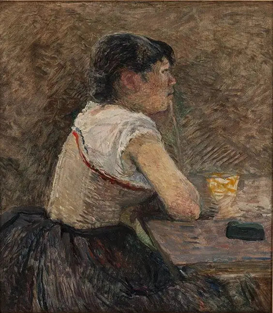 I Grenelle, absintdrickande - Henri de Toulouse-Lautrec