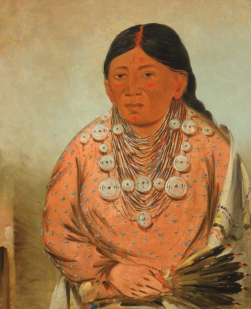 A'h-tee-wát-o-mee, en kvinna - George Catlin