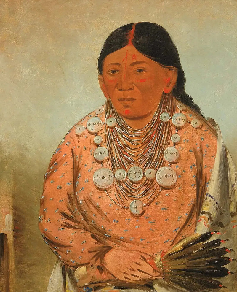 A'h-tee-wát-o-mee, en kvinna - George Catlin
