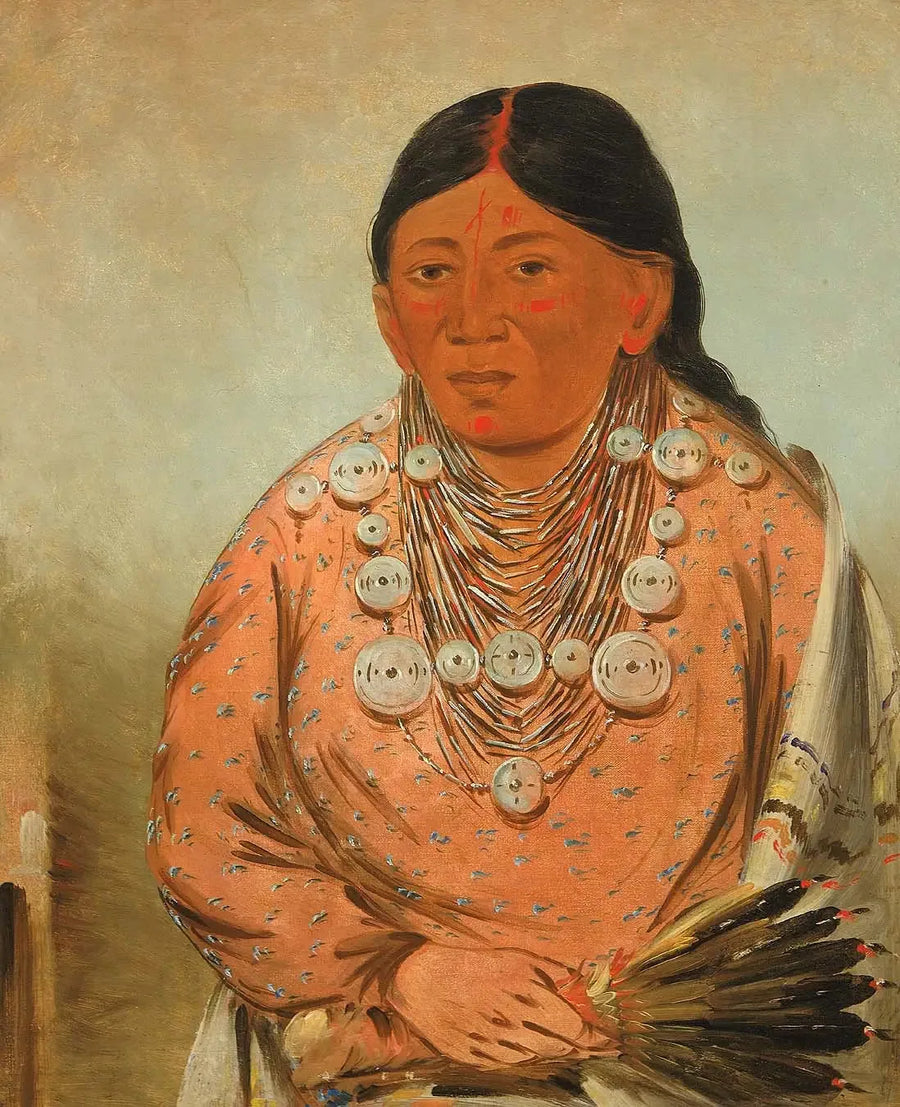 A'h-tee-wát-o-mee, en kvinna - George Catlin