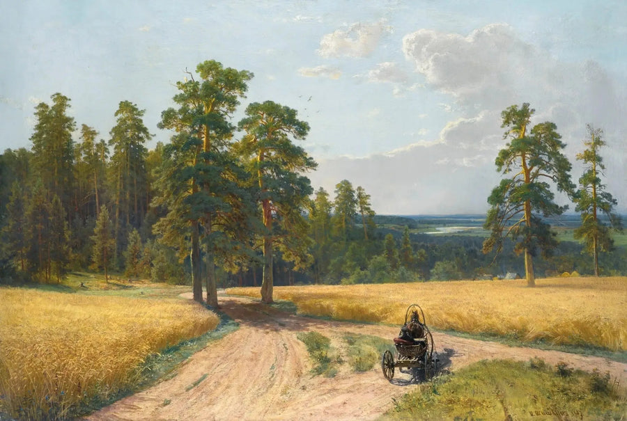 Vid skogsbrynet av tallskogen - Ivan Chichkine