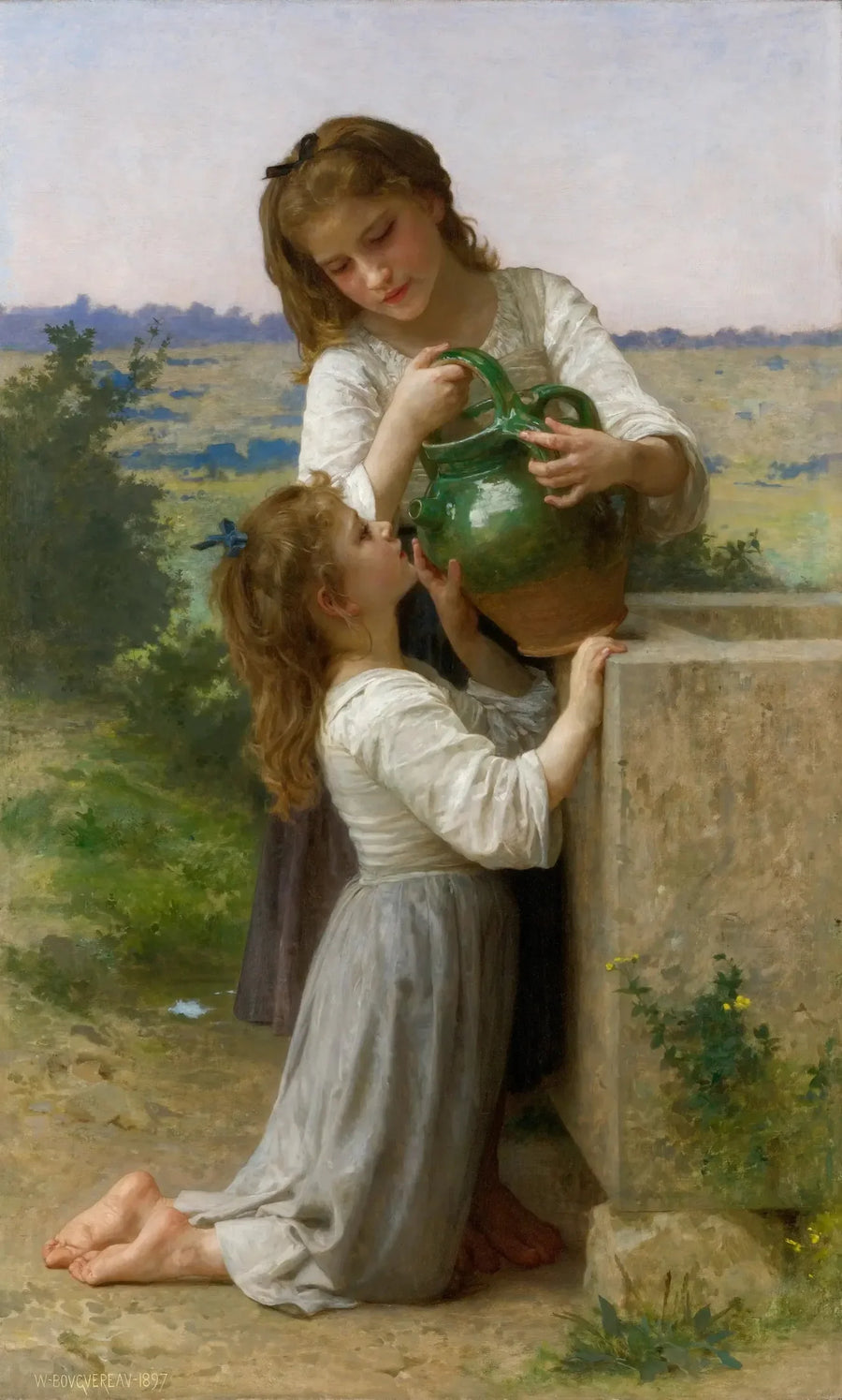 Vid fontänen - Bouguereau