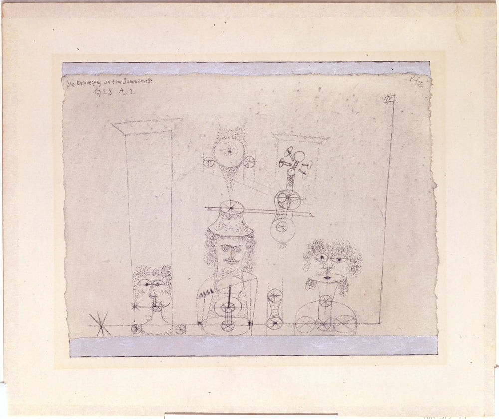 À la mémoire d’un groupe entièrement féminin - Paul Klee - Alpha Reproduction